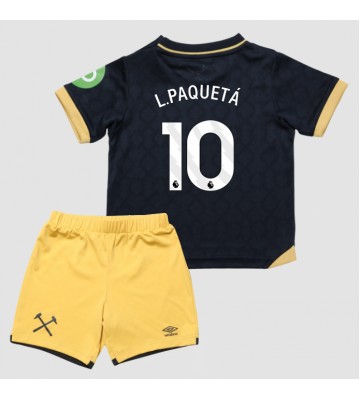 West Ham United Lucas Paqueta #10 Tredjetrøje Børn 2025-26 Kortærmet (+ Korte bukser)